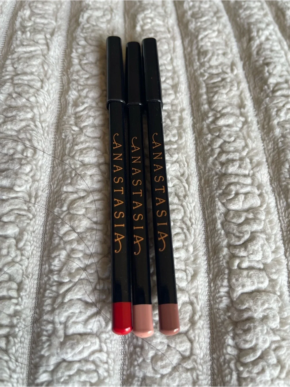 Anastasia Lip Liner Set in Cherry,Mocha,and Baby Roses.
